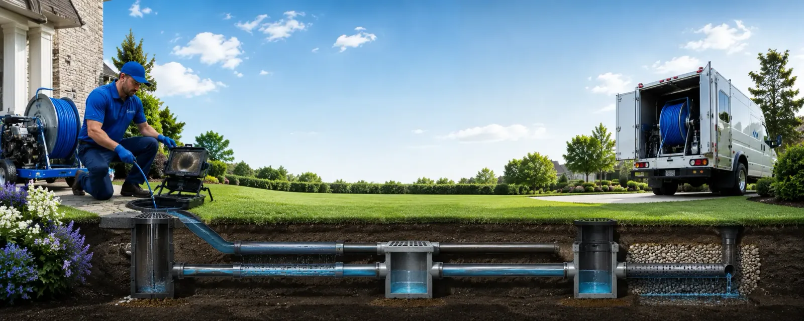 Outdoor drain cleaning information for Hendrix, OK